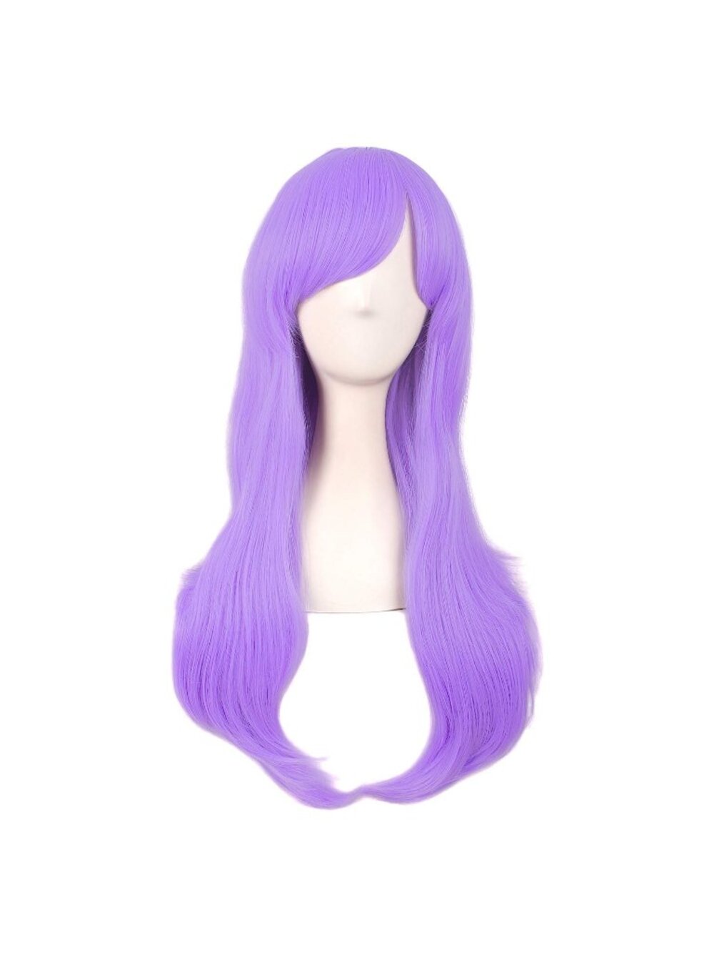 Women's Light Purple 28" 70cm Long Curly Ends Costume Cosplay Modern Hair Wig